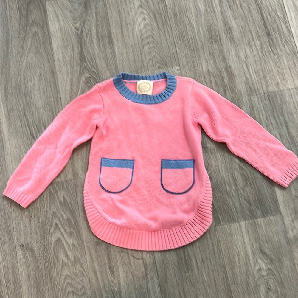 The Beaufort Bonnet Company Pink and Blue Knit Sweater